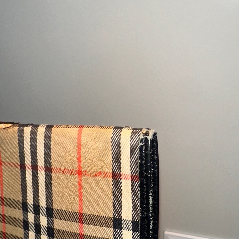 Burberry Beige and Black Plaid Passport Holder - Picture 9 of 10